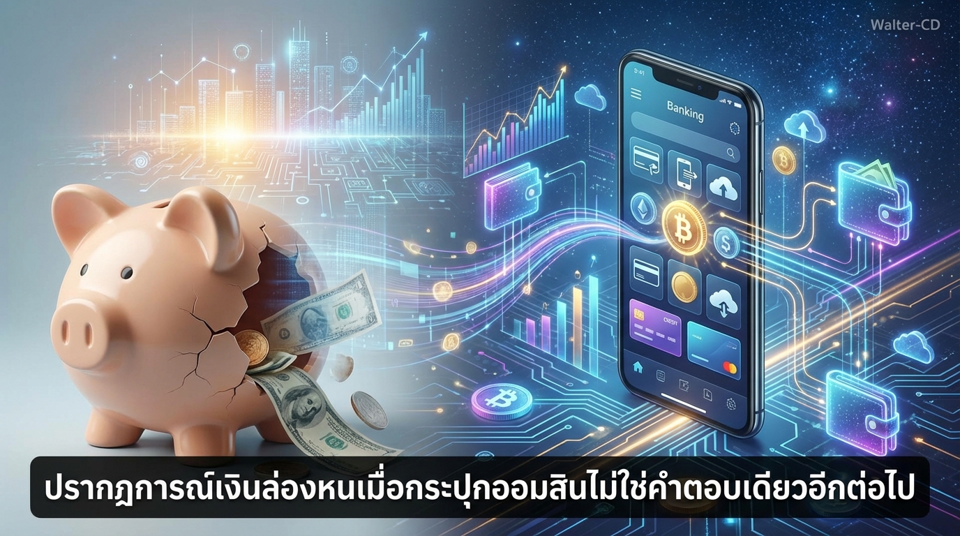 ปรากฏการณ์เงินล่องหนเมื่อกระปุกออมสินไม่ใช่คำตอบเดียวอีกต่อไป