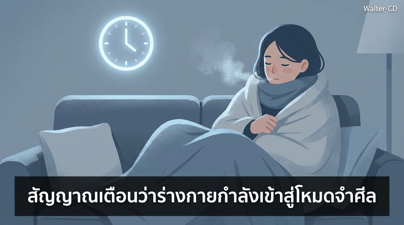 สัญญาณเตือนว่าร่างกายกำลังเข้าสู่โหมดจำศีล