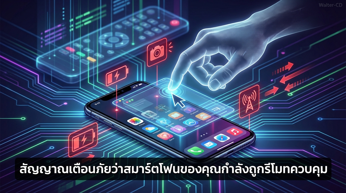 สัญญาณเตือนภัยว่าสมาร์ตโฟนของคุณกำลังถูกรีโมทควบคุม