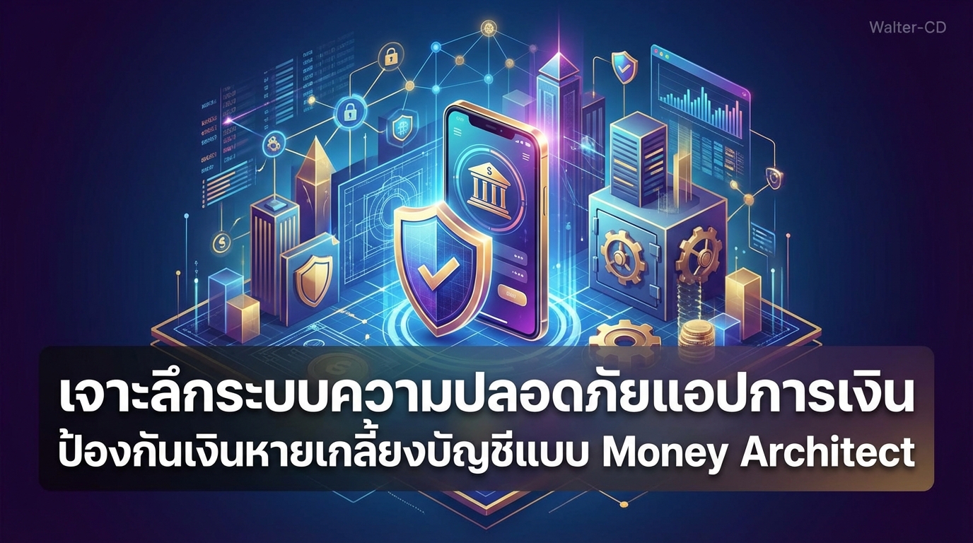 เจาะลึกระบบความปลอดภัยแอปการเงิน ป้องกันเงินหายเกลี้ยงบัญชีแบบ Money Architect