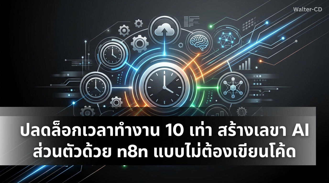 ปลดล็อกเวลาทำงาน 10 เท่า สร้างเลขา AI ส่วนตัวด้วย n8n แบบไม่ต้องเขียนโค้ด
