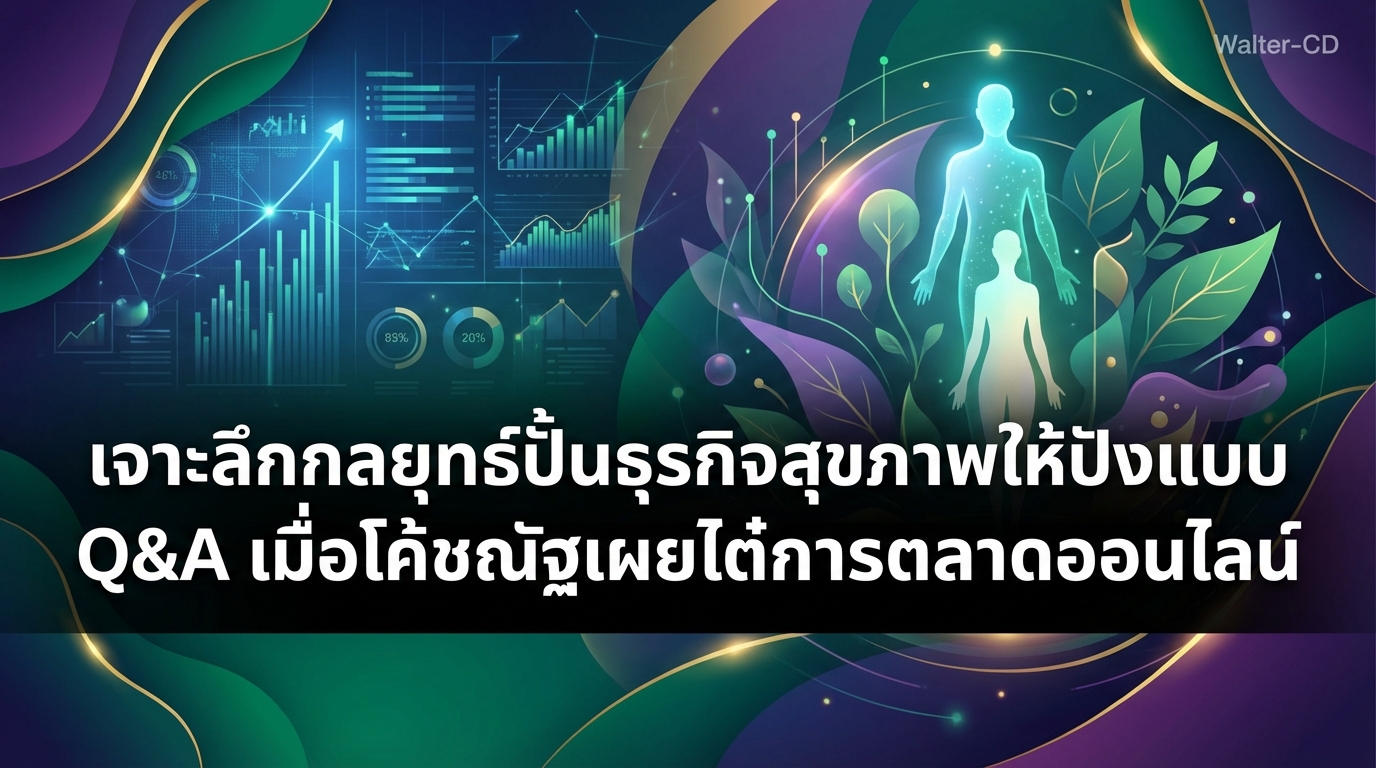 เจาะลึกกลยุทธ์ปั้นธุรกิจสุขภาพให้ปังแบบ Q&A เมื่อโค้ชณัฐเผยไต๋การตลาดออนไลน์