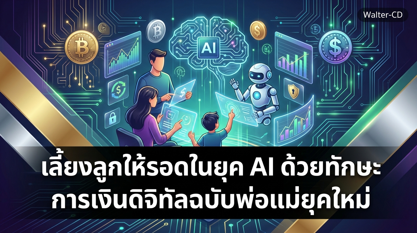 เลี้ยงลูกให้รอดในยุค AI ด้วยทักษะการเงินดิจิทัลฉบับพ่อแม่ยุคใหม่