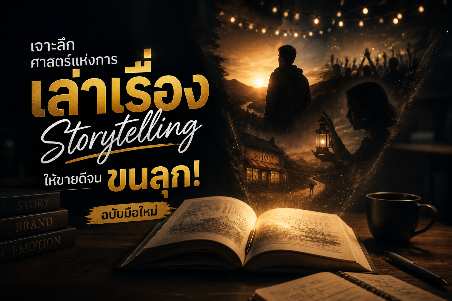 เจาะลึกศาสตร์แห่งการเล่าเรื่อง Storytelling ให้ขายดีจนขนลุกฉบับมือใหม่