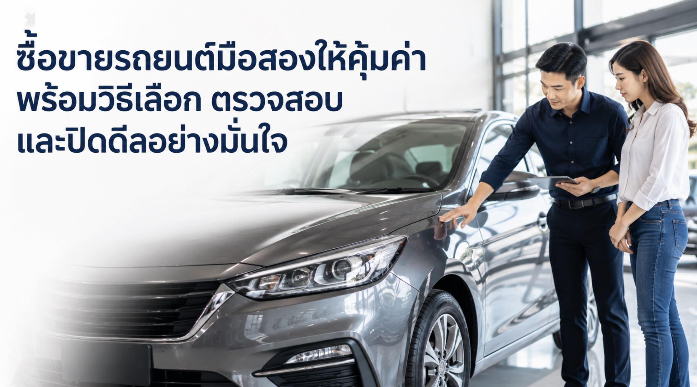 ซื้อขายรถยนต์มือสองให้คุ้มค่า พร้อมวิธีเลือก ตรวจสอบ และปิดดีลอย่างมั่นใจ