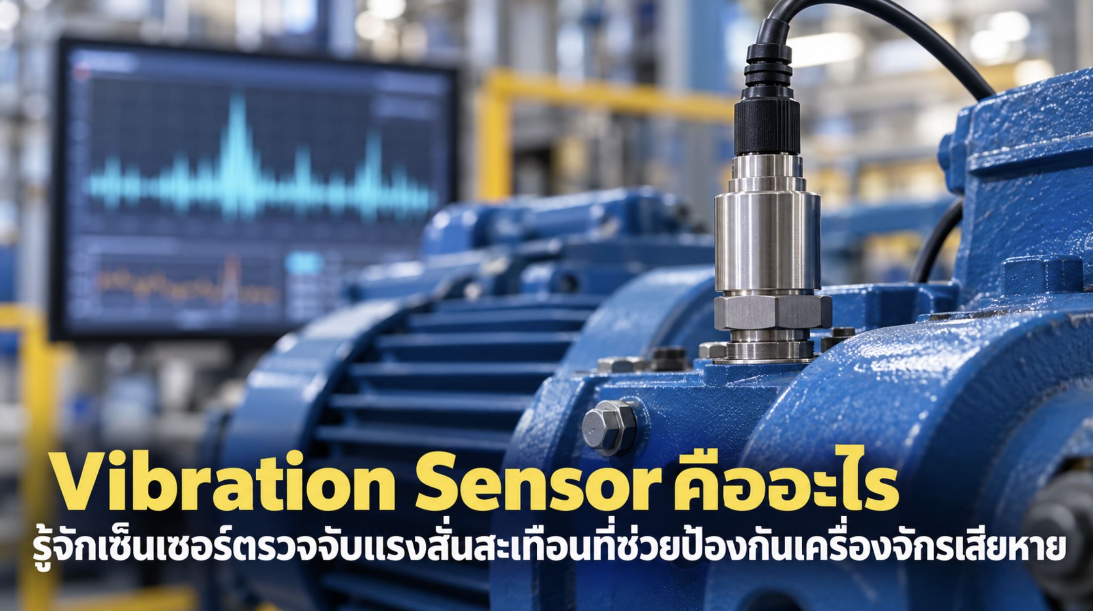 Vibration Sensor คืออะไร รู้จักเซ็นเซอร์ตรวจจับแรงสั่นสะเทือนที่ช่วยป้องกันเครื่องจักรเสียหาย